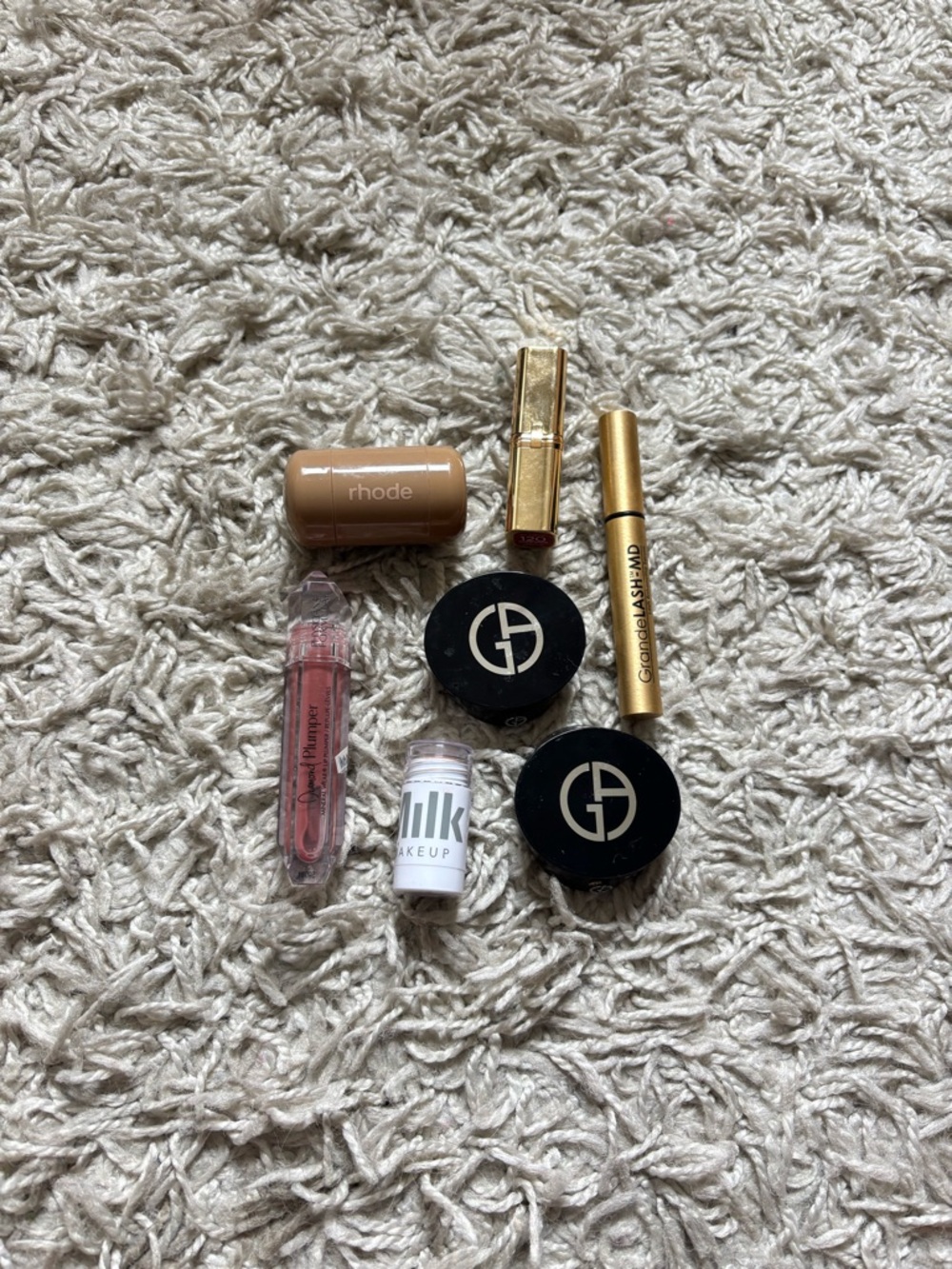 RHODE Cream Blush Stick and Pink Lip Gloss Set